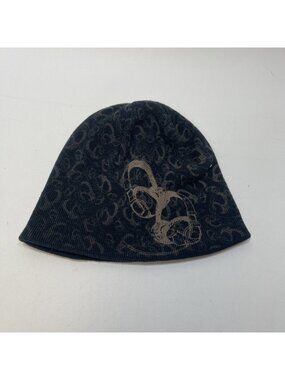 Vintage Y2K Grunge Goth Alt Emo Beanie Skull Cap Skater 2000's Headphone AOP